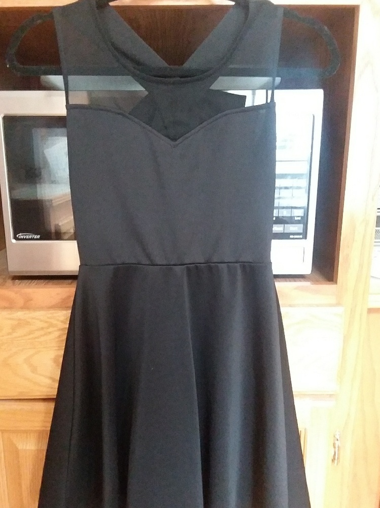 Black short dress